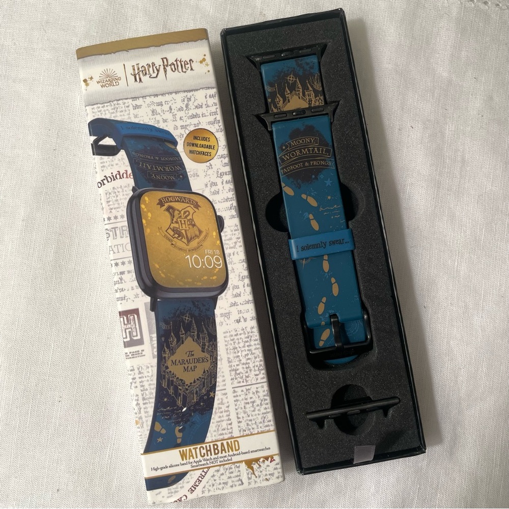 Moby Fox Harry Potter Marauder’s Map Print Apple Android Watch Band Watchband